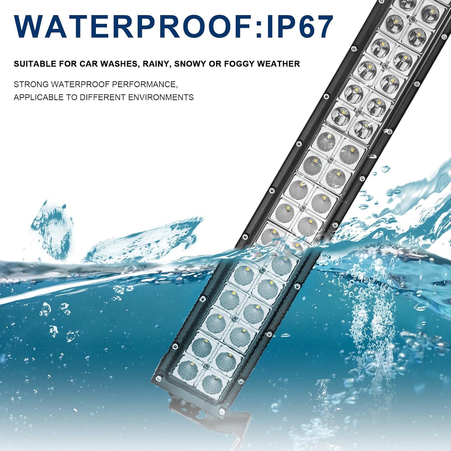 Dasen 42" 240W Curved LED Light Bar & Upper Roof Windshield Mount Brackets w/Wiring Kit Compatible with Toyota Tacoma 1995-2004, Fit 4Runner 1995-2002