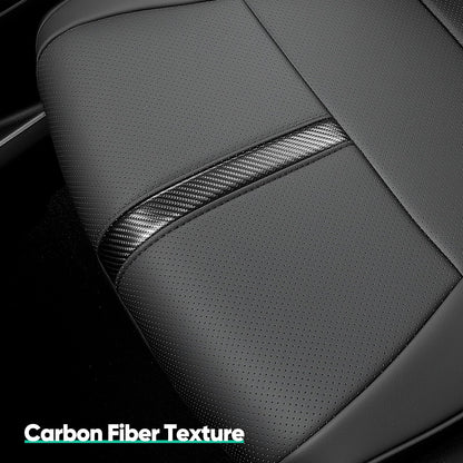 Leather Waterproof Black Seat Covers  for Ford F150 Seat Covers 2015-2026 SuperCrew/CrewCab(XL,XLT)