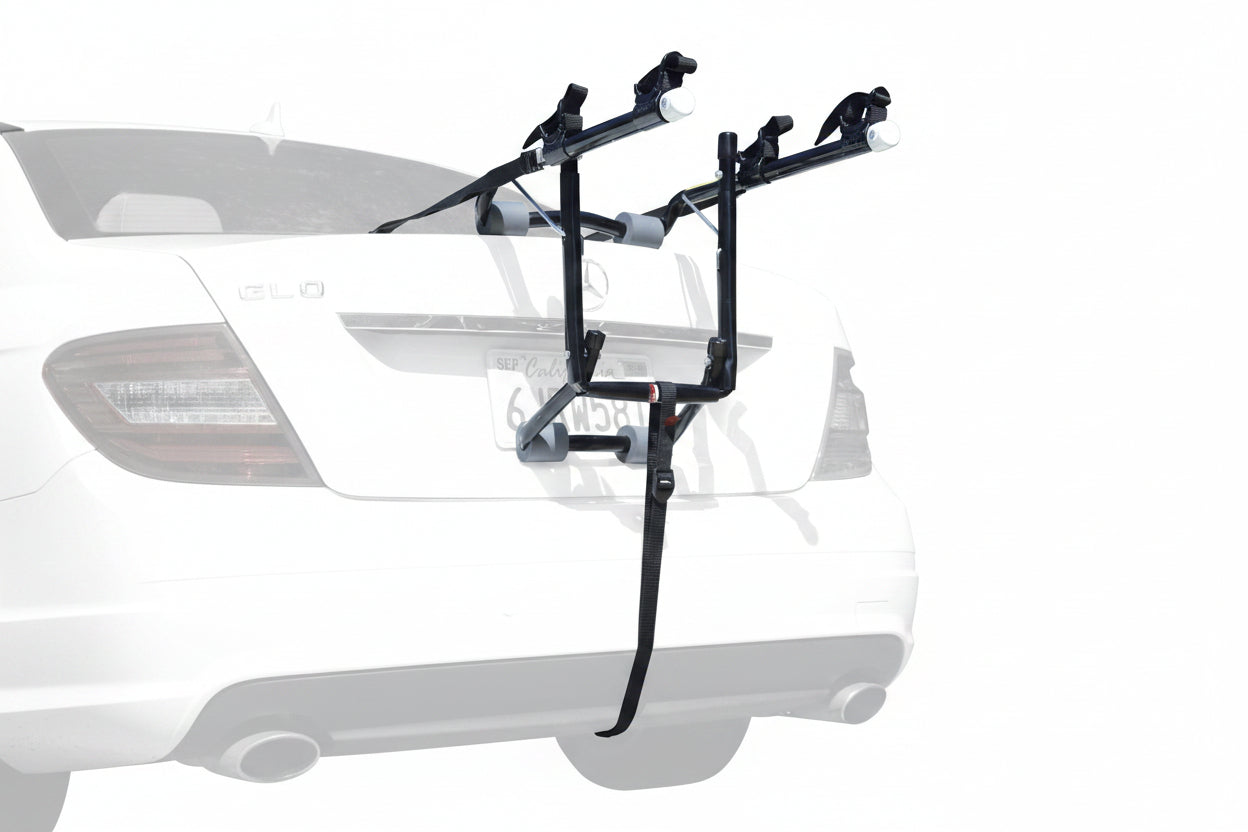 Deluxe Bike Trunk Rack, Black/Silver, 23x15x4 inches