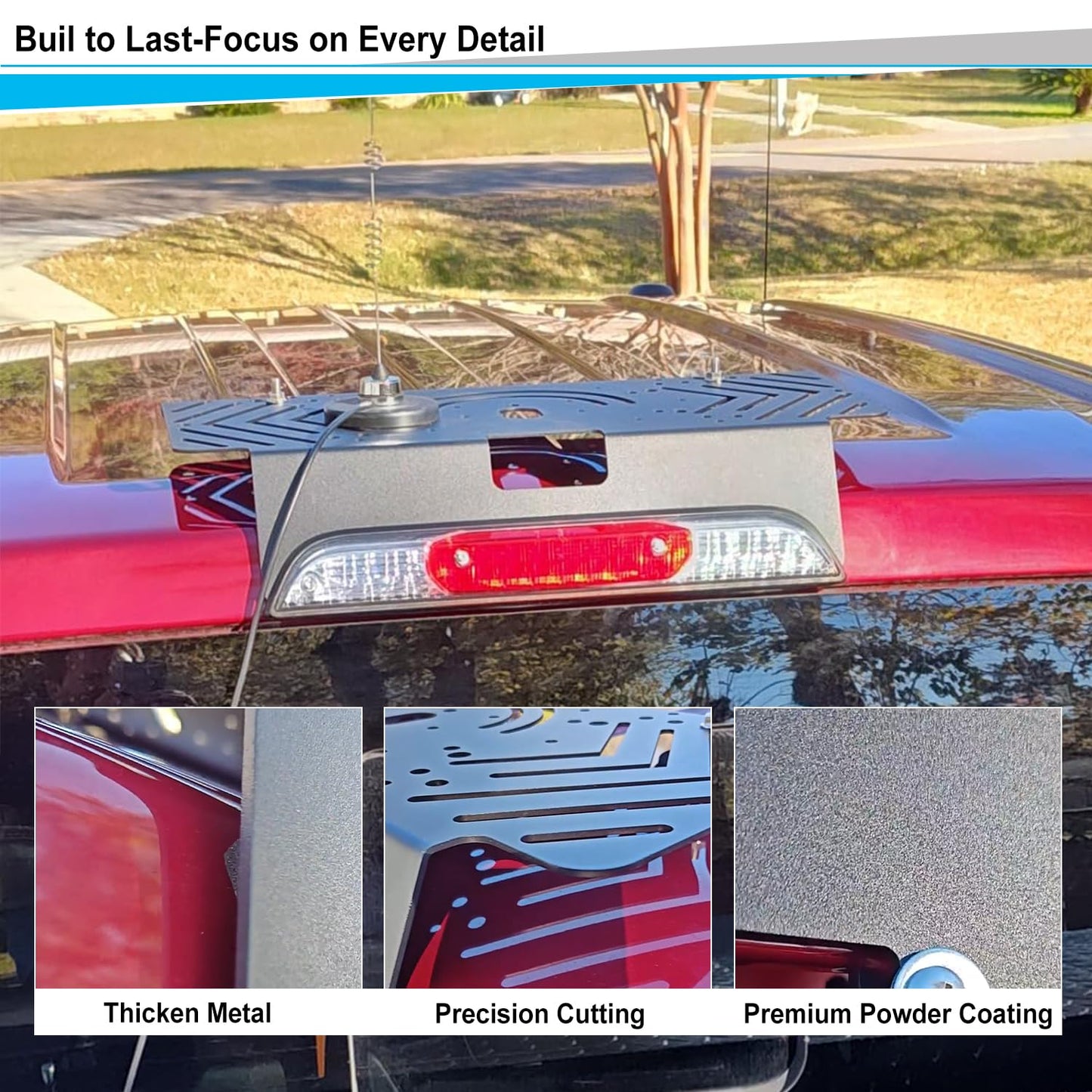 Metal Drill-Free Light Bar Cab Mount for Ford F-150 (2015+) for Ford F-250-F-550 (2017+)