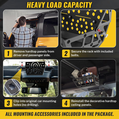 Overhead Storage Basket for Ford Bronco 2021-2025