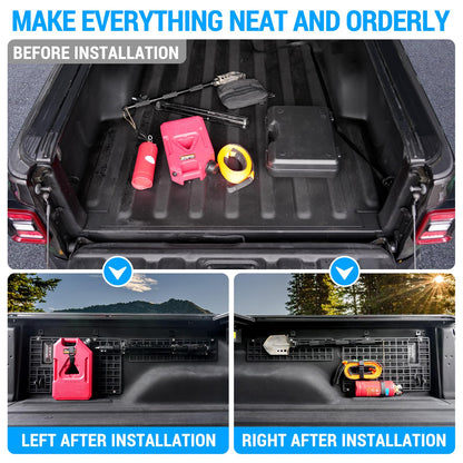 No Drilling Side Molle Panel Compatible with 2019-2024 Jeep Gladiator JT