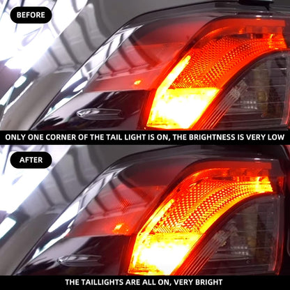 Tail Light for 2019-2021 Toyota RAV4 - Left Driver & Right Passenger Side Rear Brake Lamp - OMOTOR