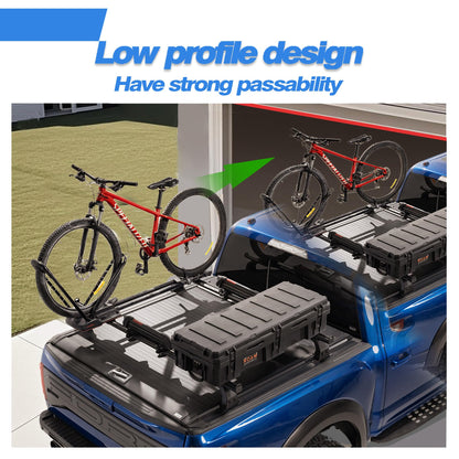 Adjustable Truck Bed Rack Cross Bars(2-Pack) for Mid-Size Trucks Compatible with Retractable Hard Tonneau Covers