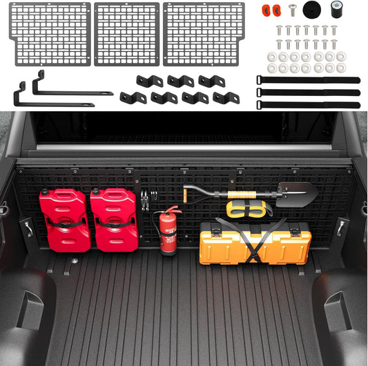 5.5FT Front Bed Molle Panel Compatible with 22-24 Toyota Tundra Truck Bed Panel System Replacement for 2022-2024 Toyota Tundra Accessories(Front Bed Molle Panel)