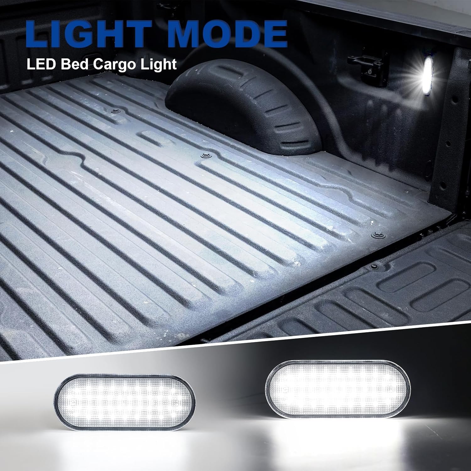 LED Truck Bed Cargo Light Compatible with 2015-2024 F150/ 2017-2024 F150 Rap-tor F250 F350 Super Duty, Plug & Play Installtion, 6000K 40-SMD LED Truck Bed Light Assemblies