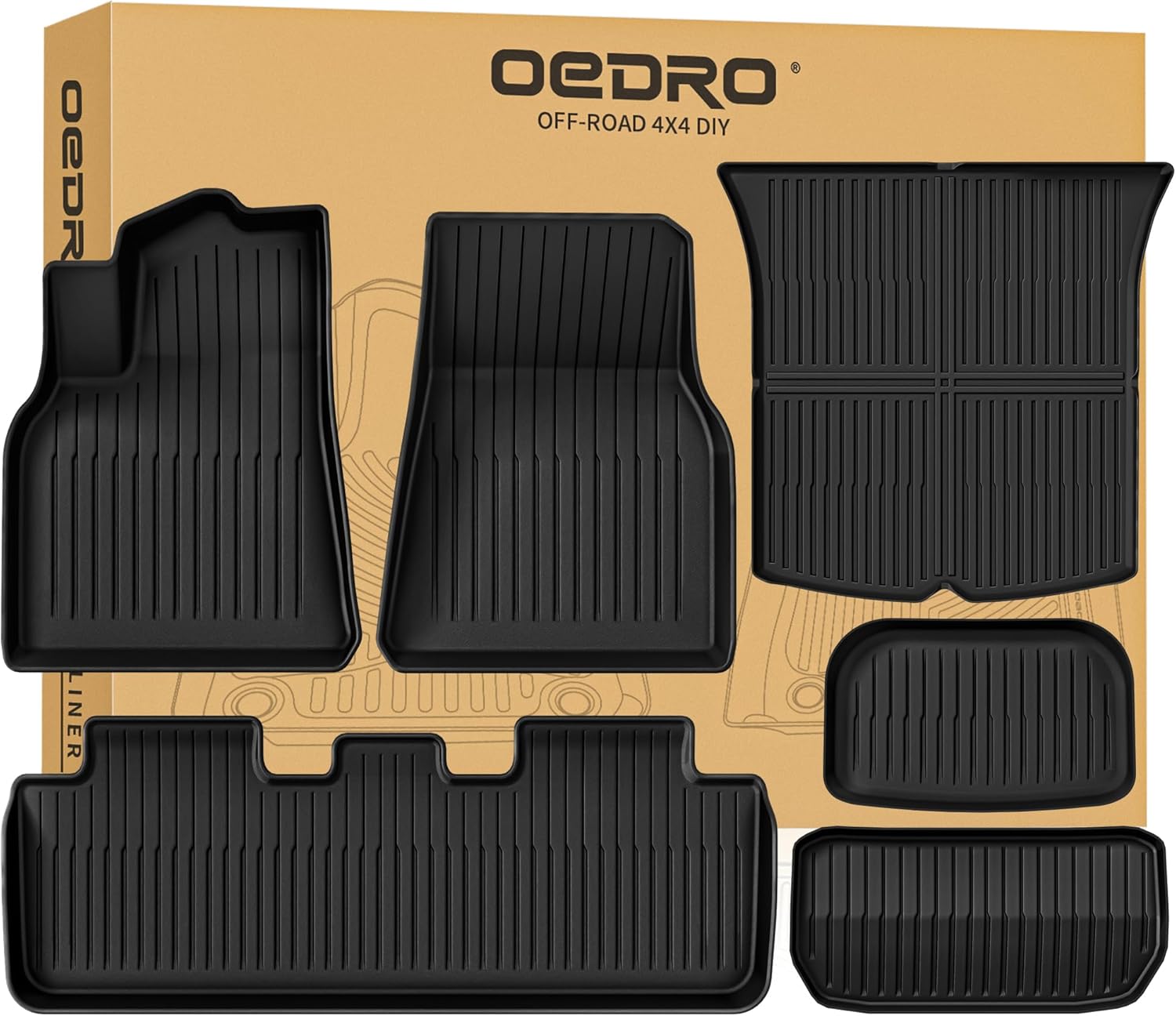 Floor Mats for Tesla Model Y 2024 -2020 (NOT Fit 7-Seat)