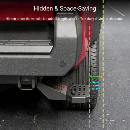 Folding Truck Rear Bumper Step for 2024-2026 Toyota Tacoma