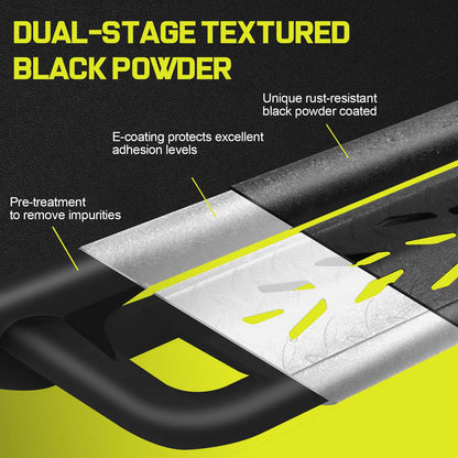 6" Carbon Steel Nerf Bars For Chevy Colorado Crew Cab 2015-2026