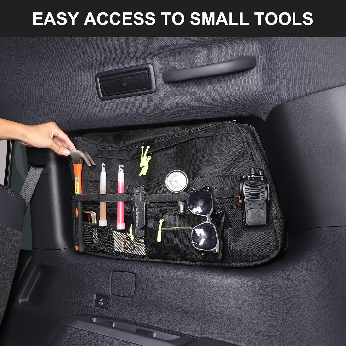 Rear Side Window Storage Bag Compatible with Toyota Land Cruiser Prado250 J250 LC250 2024 - 2026