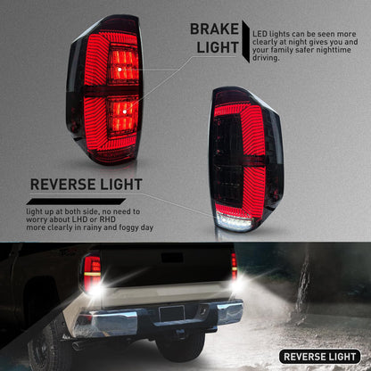 Tail Lights for Toyota Tundra SR/SR5/Limited/Platinum/1794/TRD Pro 2014 - 2021
