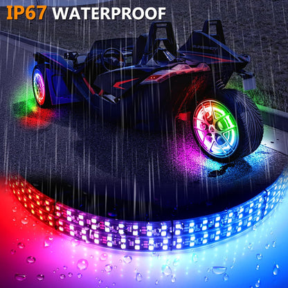 RGB Chasings Wheel Ring Lights for all Polaris Slingshot Models 2015-2022 2023 2024+ - OMOTOR