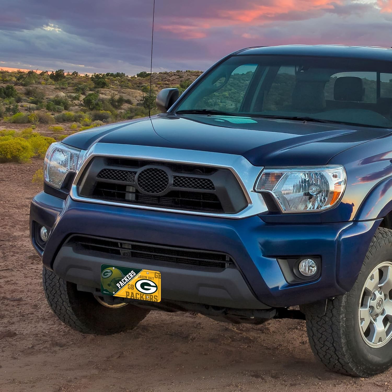 Rico Industries NFL Football USA Metal Auto Tag 6" x 12" - Great for Truck/Car/SUV