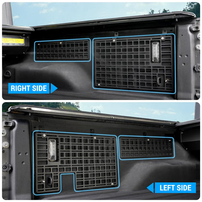 No Drilling Side Molle Panel Compatible with 2019-2024 Jeep Gladiator JT