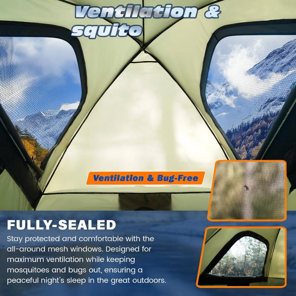 Truck Bed Tent, Waterproof PU3000mm Pickup Truck Tent for Camping Bed, for Car Camping