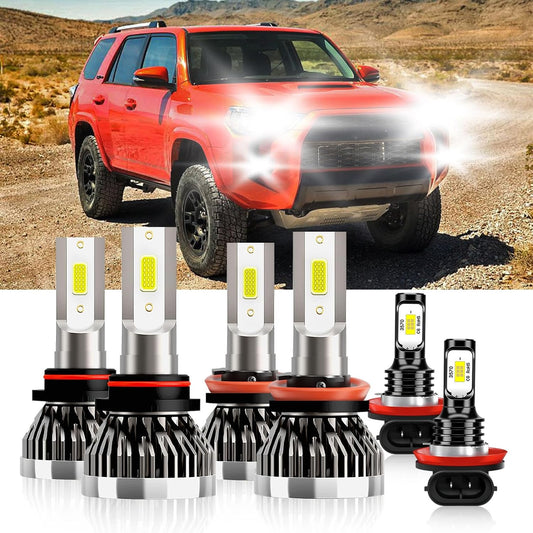 LED Bulbs Combo+  Fog Lights Fit For Toyota 4Runner 2010 -2020 - OMOTOR
