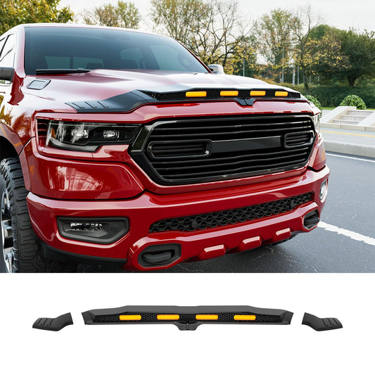 Hood Protector with LED Light Compatible with 2019-2026 Dodge RAM 1500