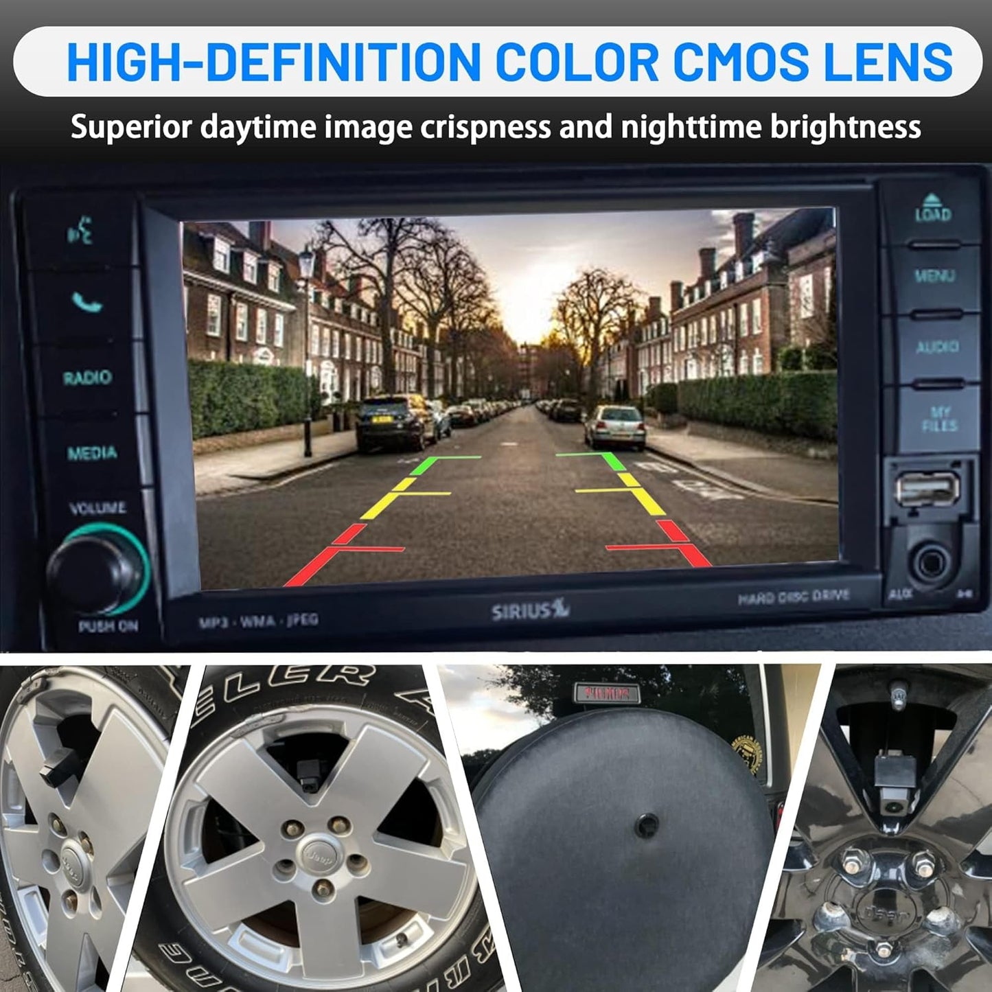 Classic 1.0 Backup Camera for Jeep Wrangler JK JKU Rubicon Sahara Sport Unlimited 2007-2018
