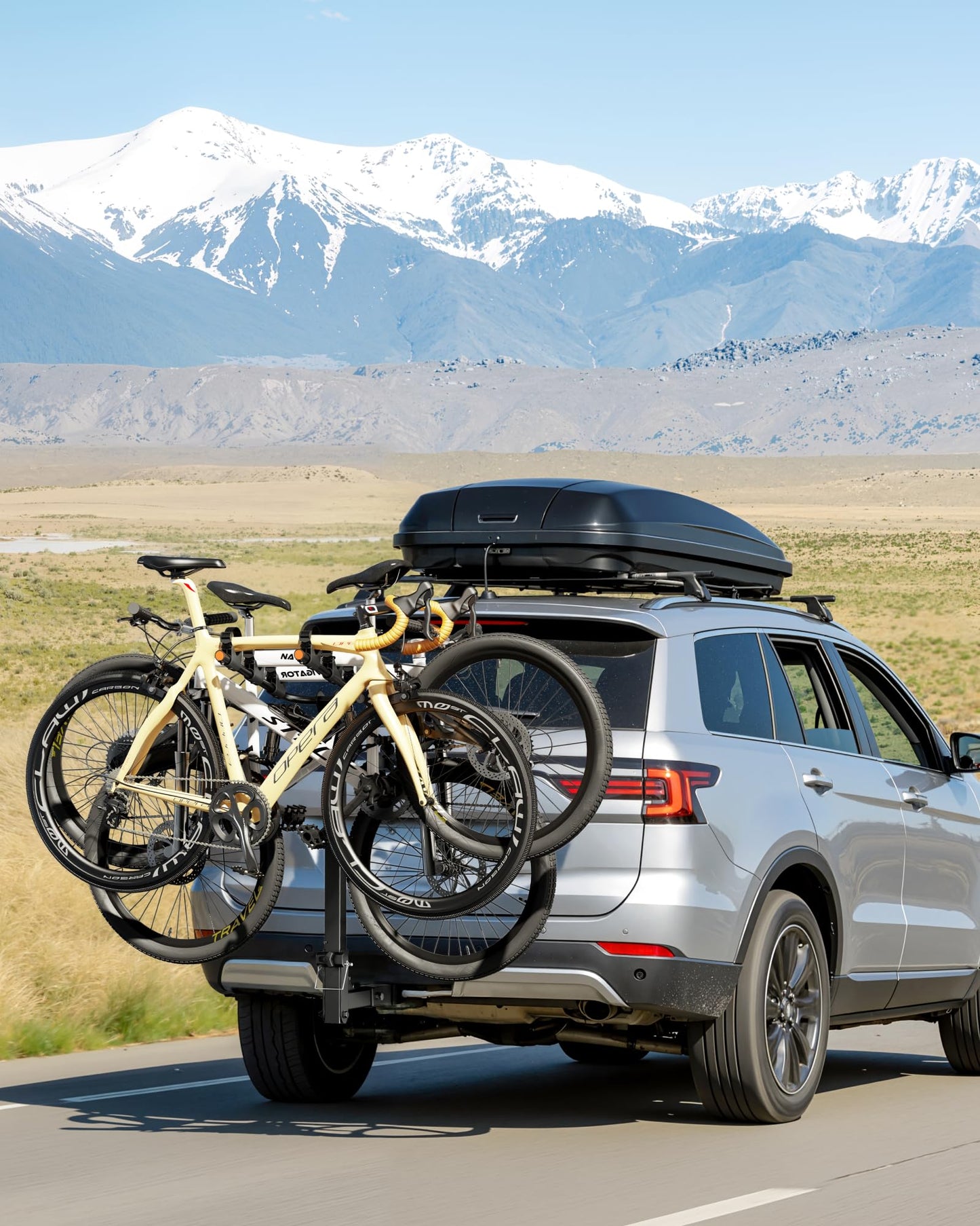 Heavy-Duty 3-Bike Hitch Rack for Cars, Trucks, SUVs