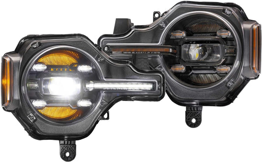 Morimoto XB LED Headlights Fits Ford Bronco 2021+ Plug and Play Headlight Assemblies, White DRL (LF497)