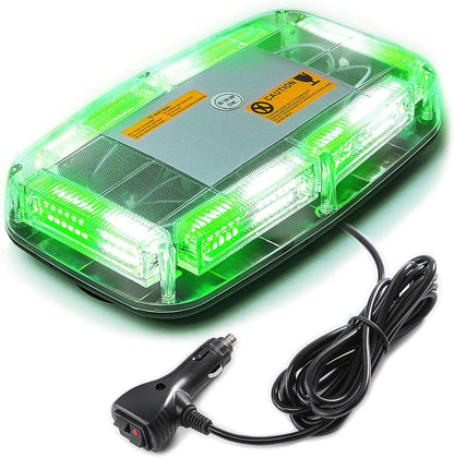72LED Roof Top Emergency Strobe Beacon Lights, 12-24V High Visibility Safety Warning Mini LED Strobe Light bar with Magnetic Base for Snow Plow, Trucks, Construction Vehicles - OMOTOR