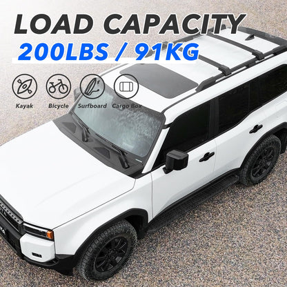 Roof Rack Side Rails + Cross Bars for Toyota Land Cruiser Prado J250 LC250/1958 2024-2026