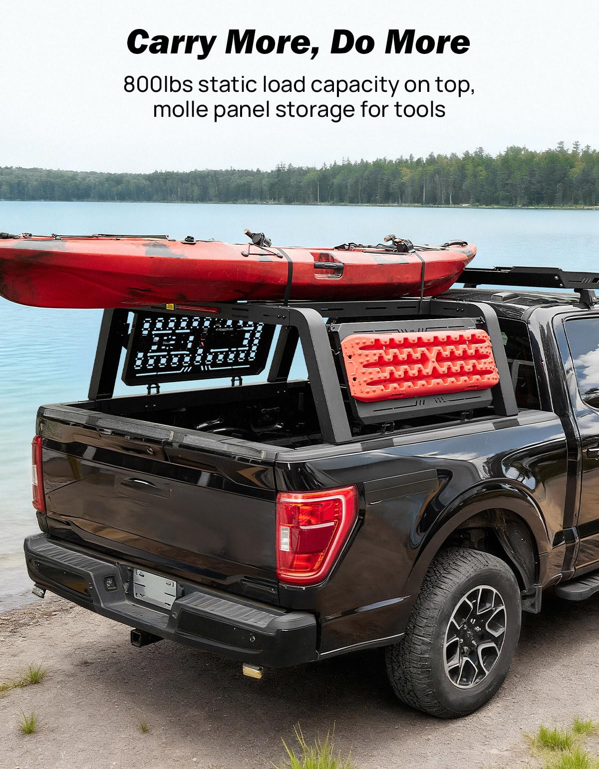 Overland Full Size Truck Bed Rack for Trucks Compatible with F150 F250 F350 Silverado Sierra Ram