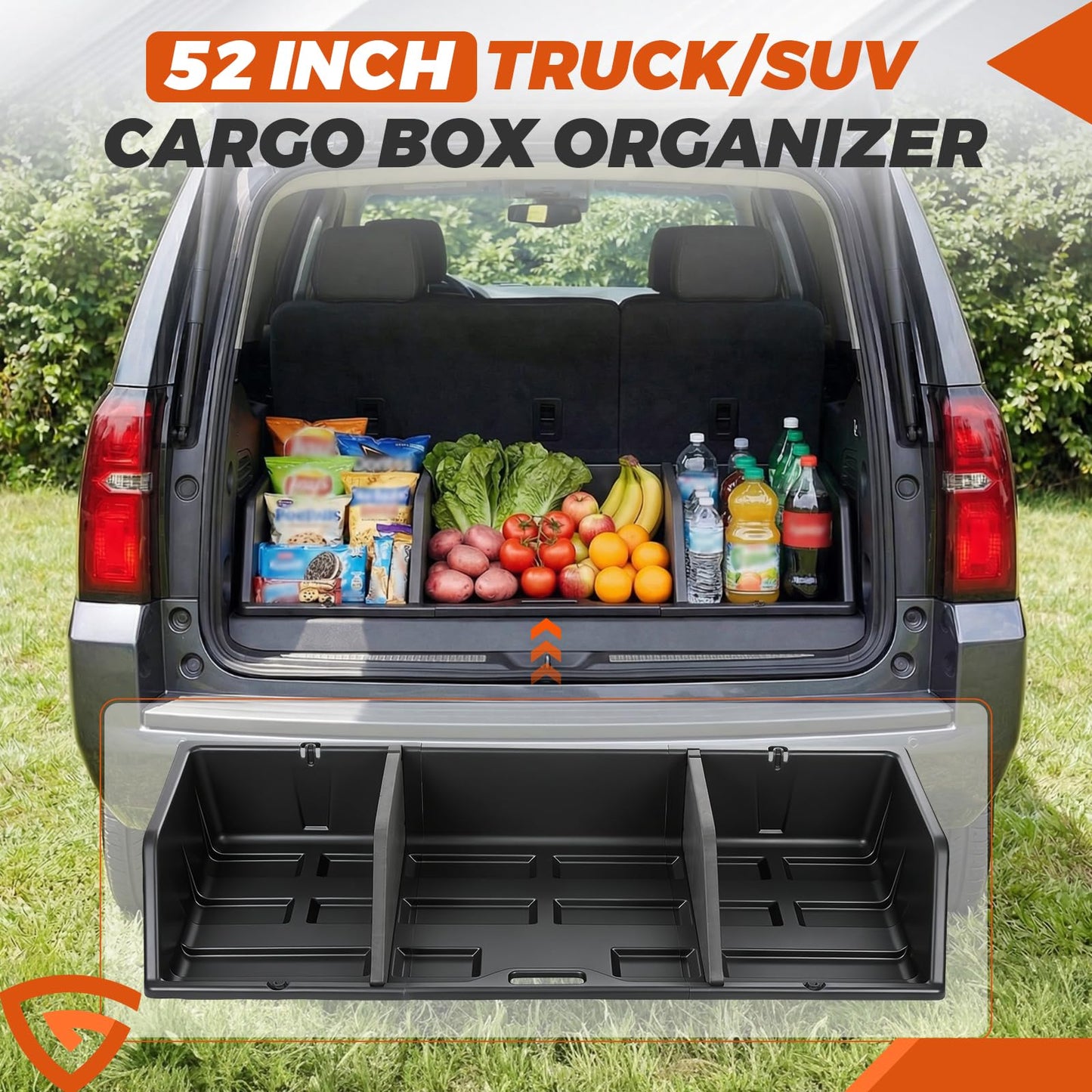 48/52/56 inch Truck Bed Cargo Box, Tailgate-slide Design for Effortless Loading/Unloading