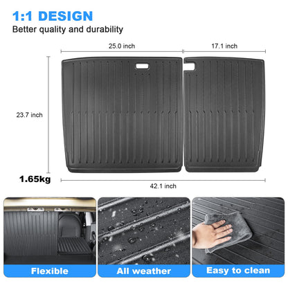 Rear Seat Back Protector for Tesla Model Y/ 3 2026 [Upgraded TPE]