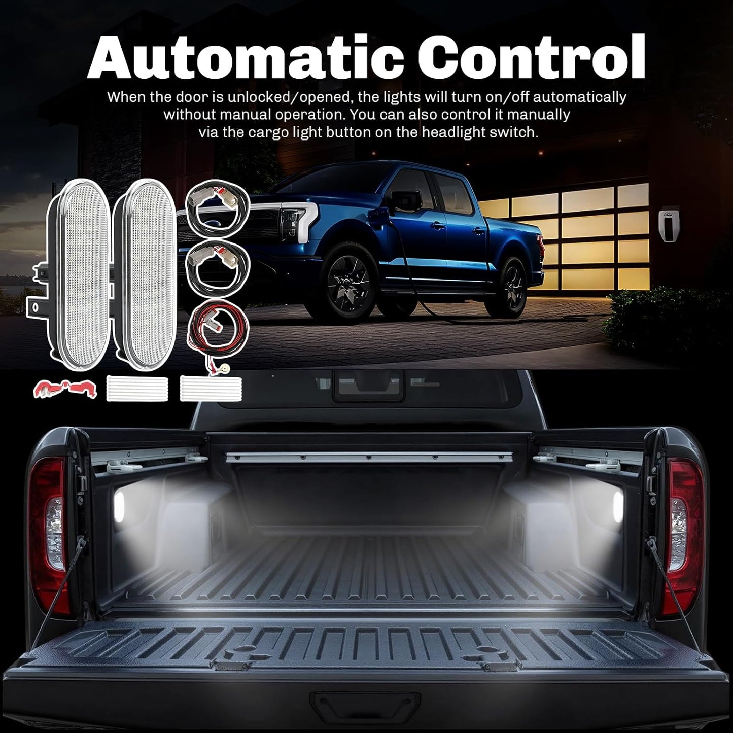 Truck Bed Lights - OEM Bed Lighting Kit - For 2021-2025 Ford F-150, Trailer Bed LED Lighting System