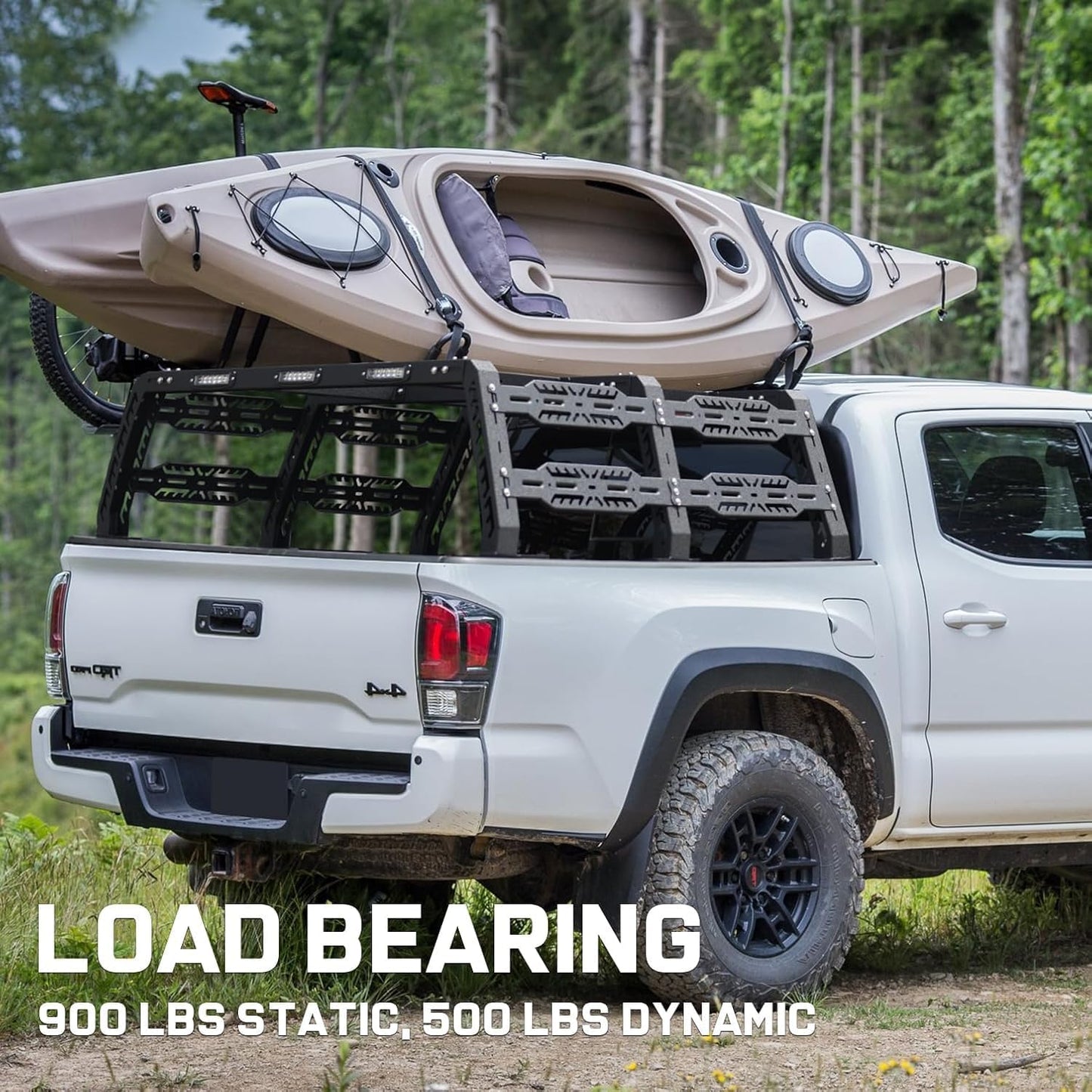 Bed Rack for Mid-Size Truck Compatible with Tacoma/Canyon/Colorado/Frontier Without Tonneau Bed Cover. Overland Bed Rack Truck Bed Racks.