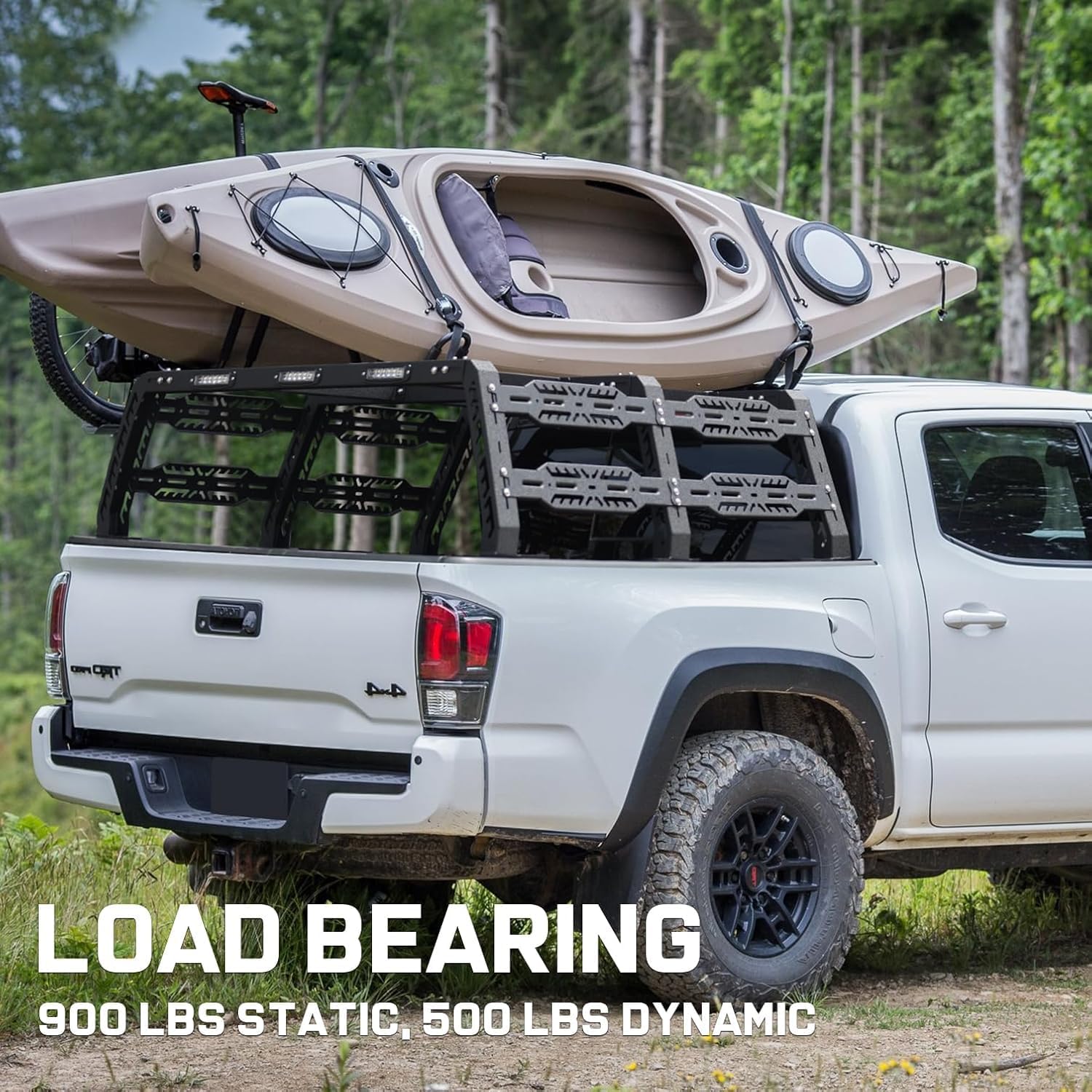 Bed Rack for Mid-Size Truck Compatible with Tacoma/Canyon/Colorado/Frontier Without Tonneau Bed Cover. Overland Bed Rack Truck Bed Racks.