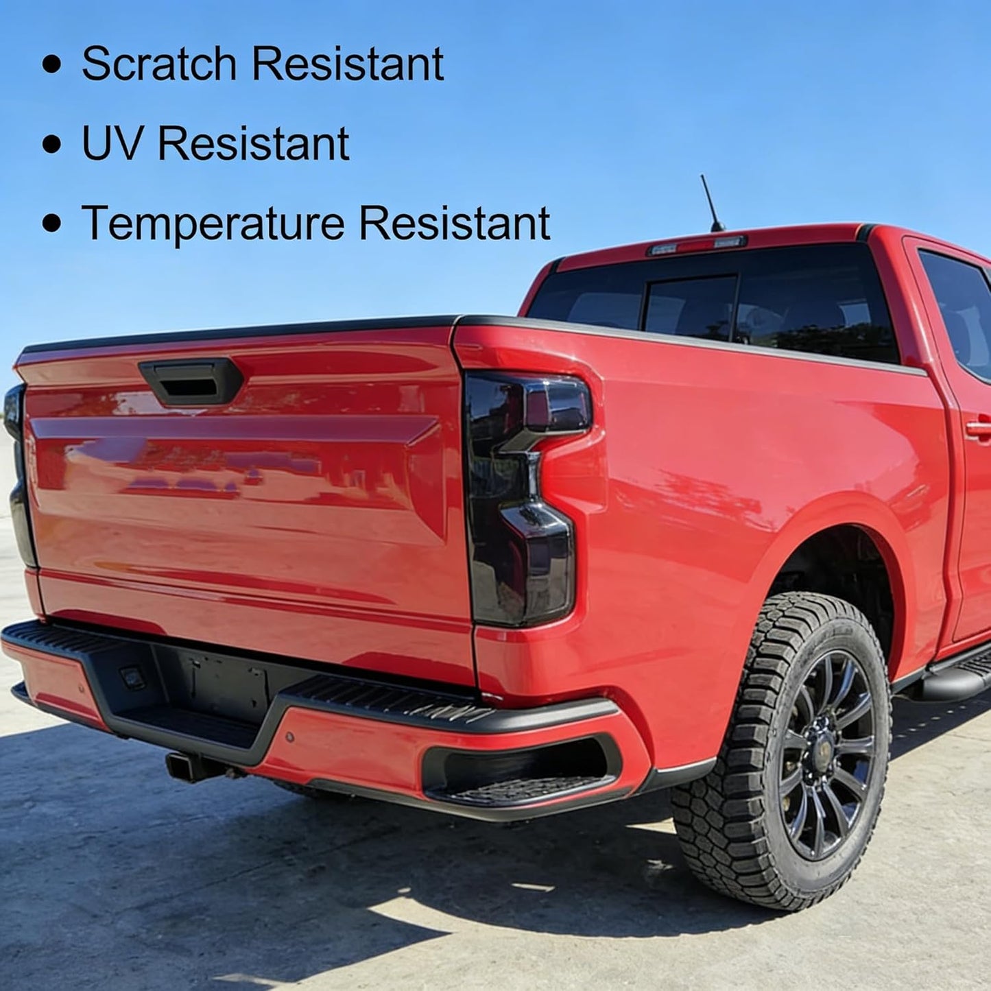 Taillight Cover Trim Fit for Chevy Silverado 1500 2019-2026 RST/LT/Custom/LTZ/High Coumtry