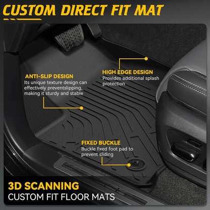 6 Pcs Floor Mats Cargo Mat Fit for Toyota Land Cruiser Prado LC250 2024-2026 / Lexus GX550 2024-2026