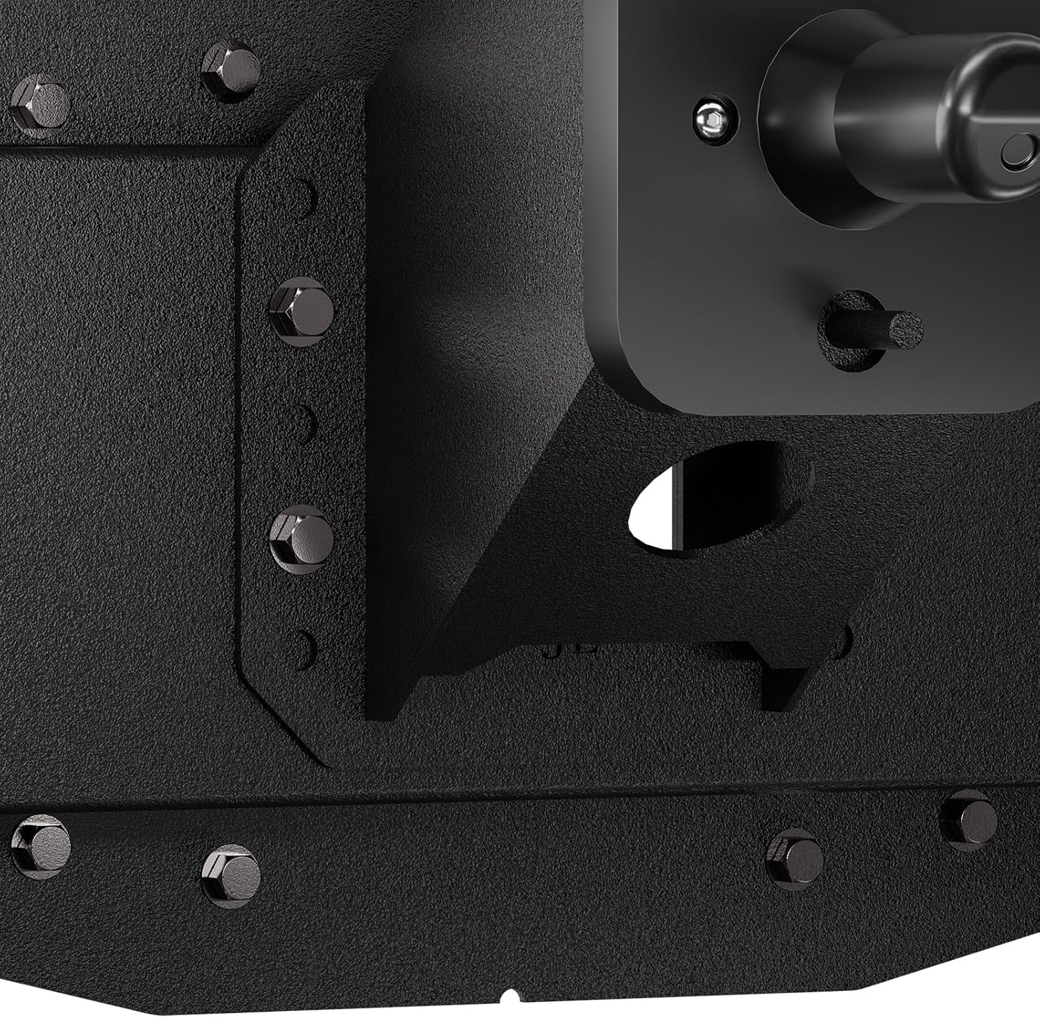 for Wrangler JL Adjustable Spare Tire Carrier Compatible with 2018-2025 Jeep Wrangler JL JLU Unlimited Heavy Duty Spare Tire Lift up to 40 inches with Rear-view Camera Slot (Camera not Included)