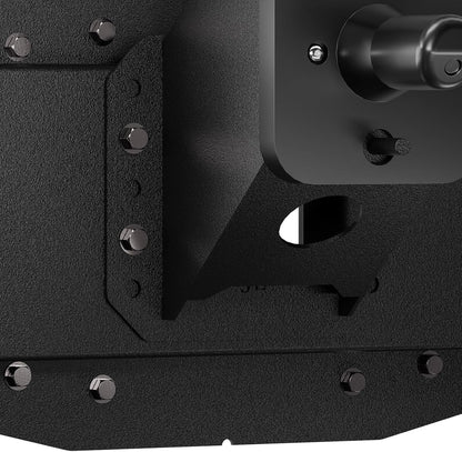 for Wrangler JL Adjustable Spare Tire Carrier Compatible with 2018-2025 Jeep Wrangler JL JLU Unlimited Heavy Duty Spare Tire Lift up to 40 inches with Rear-view Camera Slot (Camera not Included)