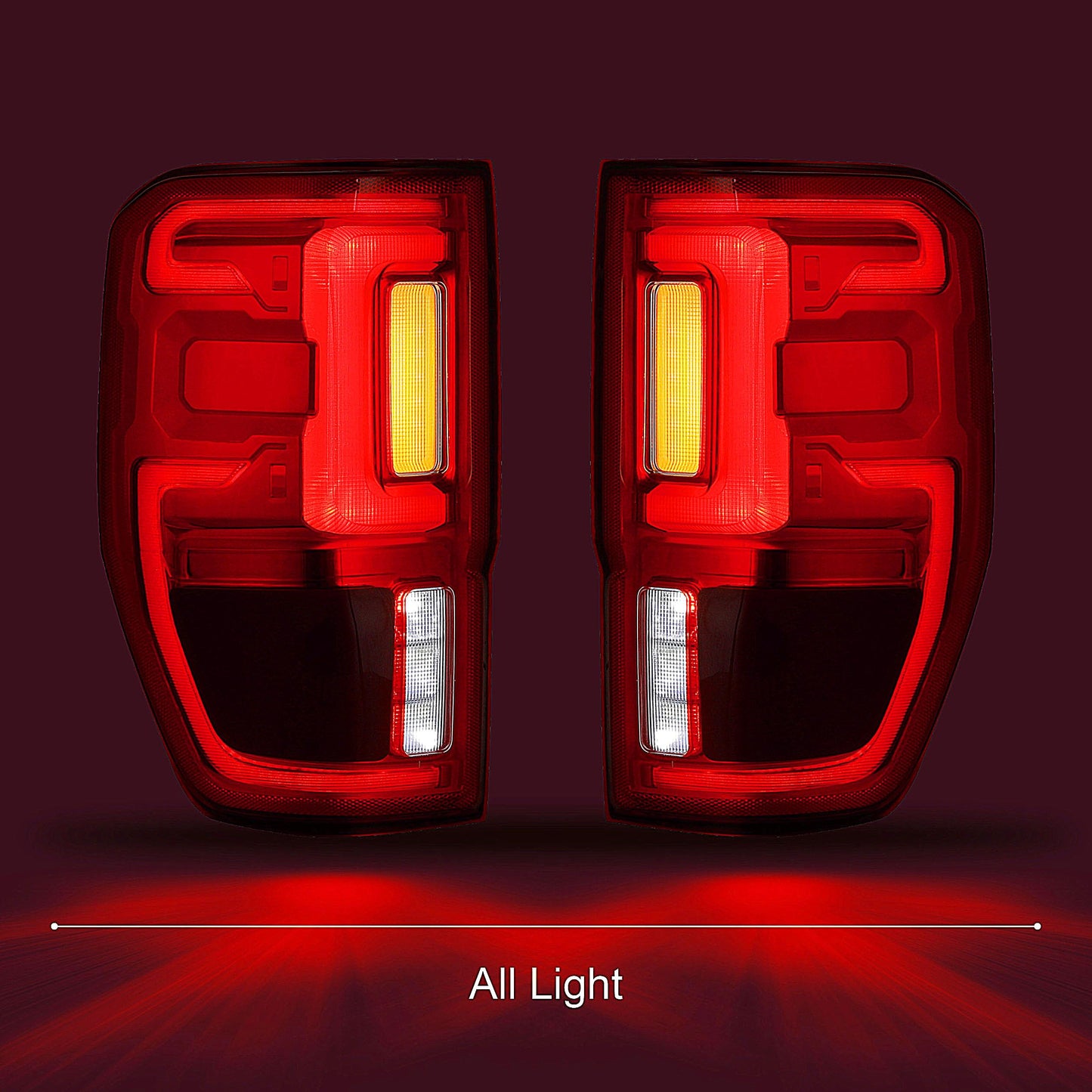LED Tail Lights w/Blind Spot Compatible With Ford Ranger 2019-2023