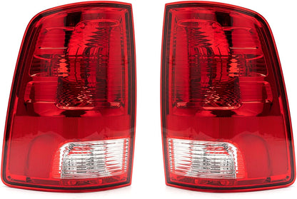 Tail Light Assembly for 1994-2001 & 2007-2018 Dodge Ram 1500/2500/3500 – Driver & Passenger Side, Rear Brake Lamps with Bulb & Wiring Harness - OMOTOR