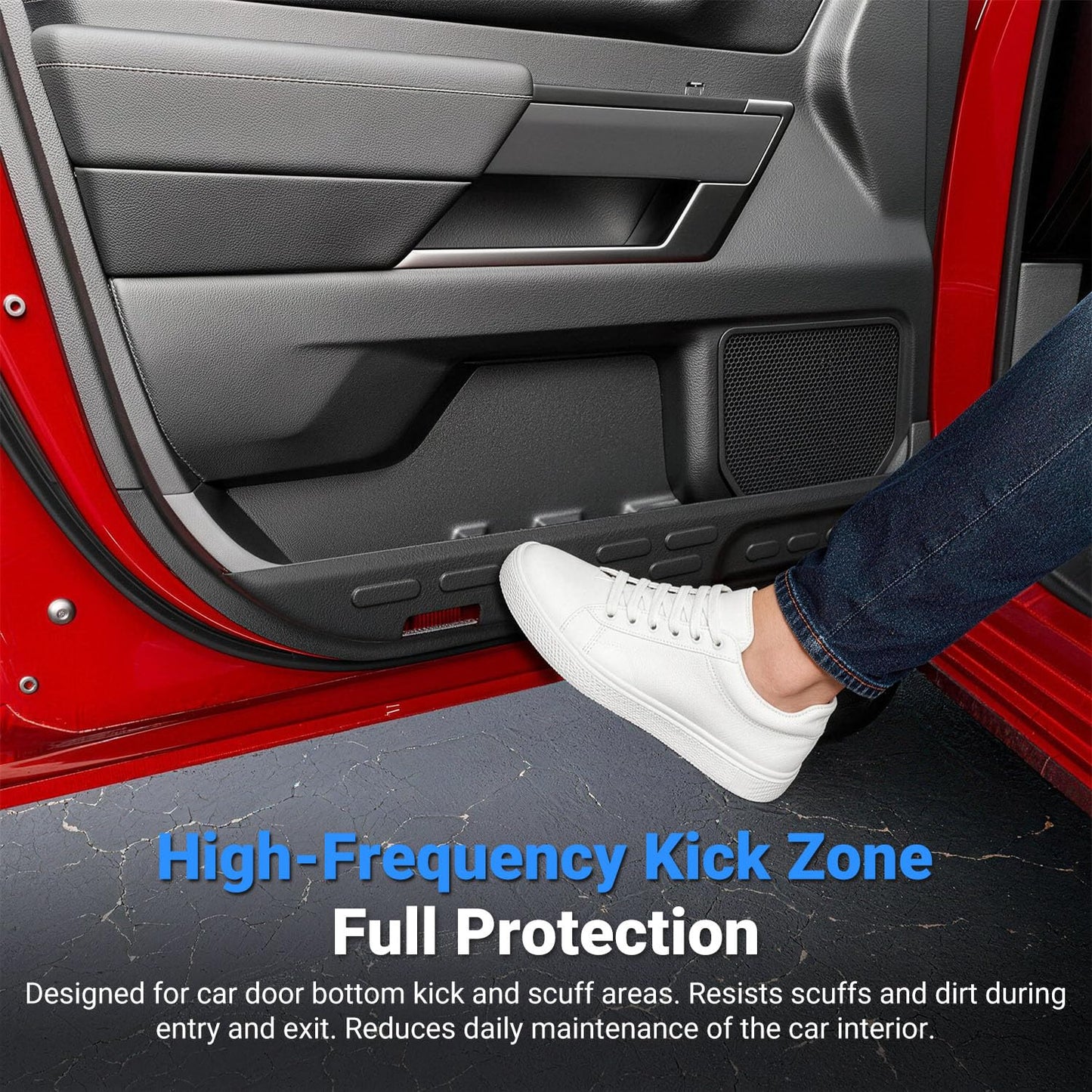 4PCS Car Door Anti Kick Pads Sticker Compatible with 2022-2026 Toyota Tundra