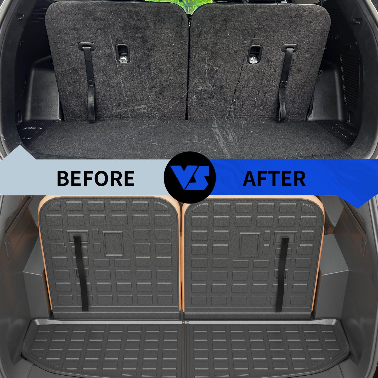 Cargo Mat + 2nd & 3rd Row Backrest Mats for 2021-2026 Kia Sorento