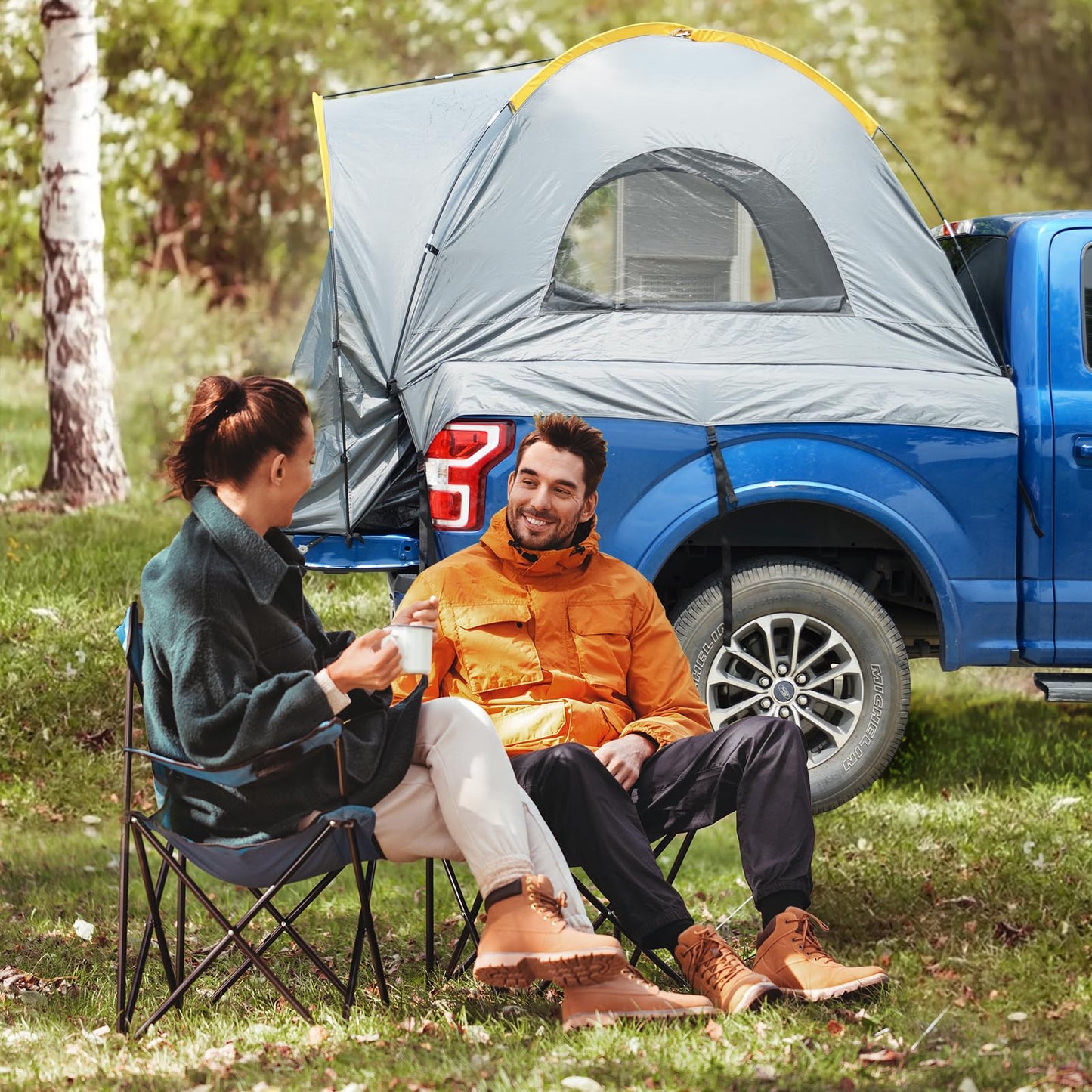 Truck Bed Tent, Waterproof PU3000mm Pickup Truck Tent for Camping Bed, for Car Camping