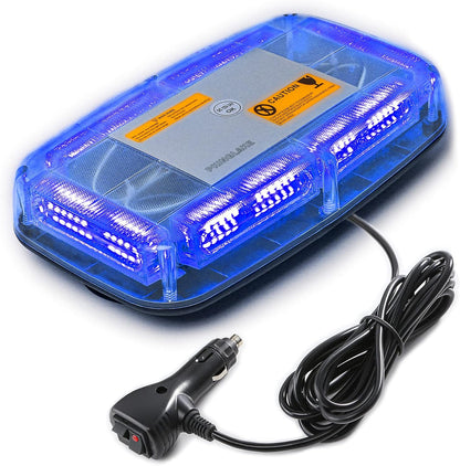 72LED Roof Top Emergency Strobe Beacon Lights, 12-24V High Visibility Safety Warning Mini LED Strobe Light bar with Magnetic Base for Snow Plow, Trucks, Construction Vehicles - OMOTOR