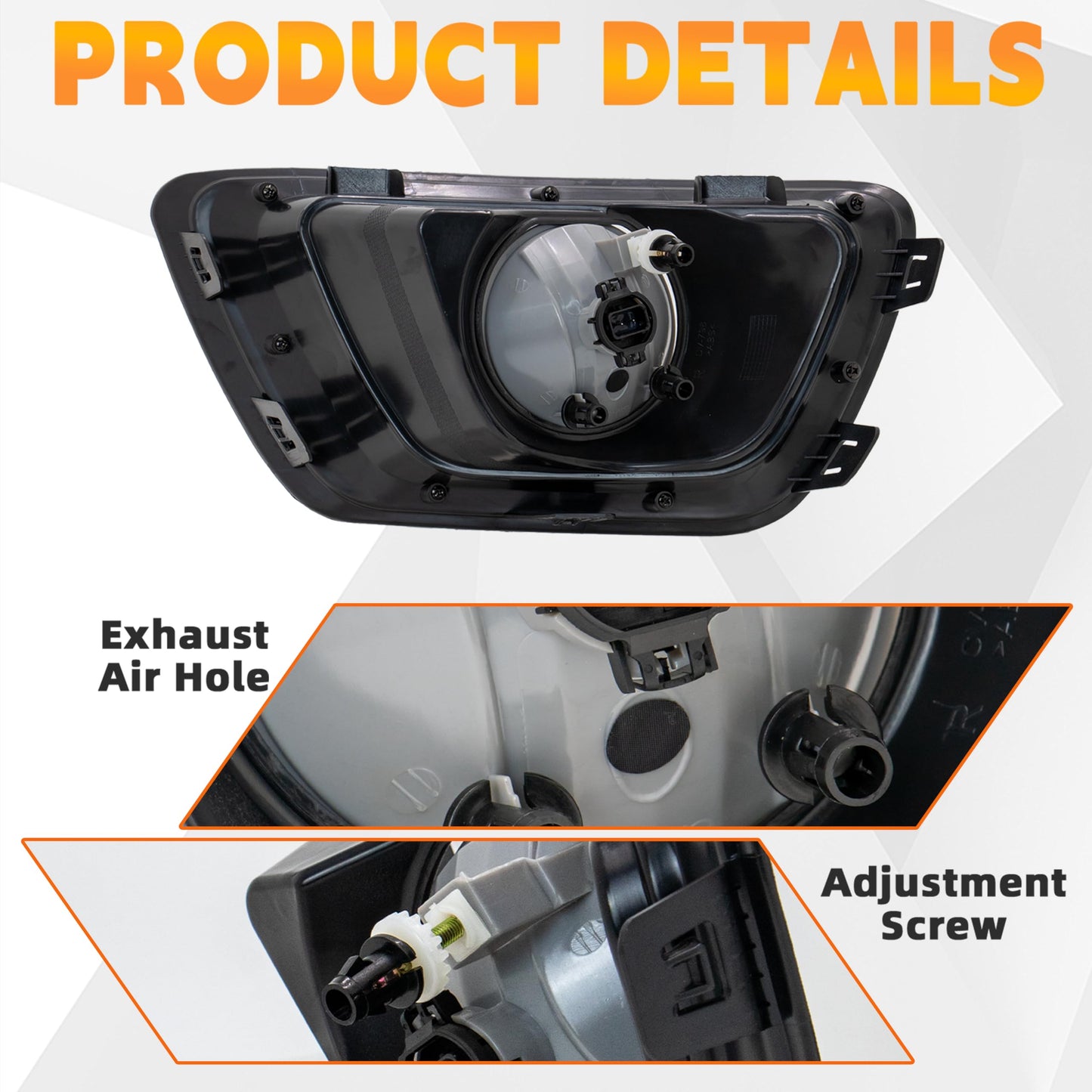Fog Lights For Chevy Colorado 2015-2019 , Clear Lens, IP67 Waterproof
