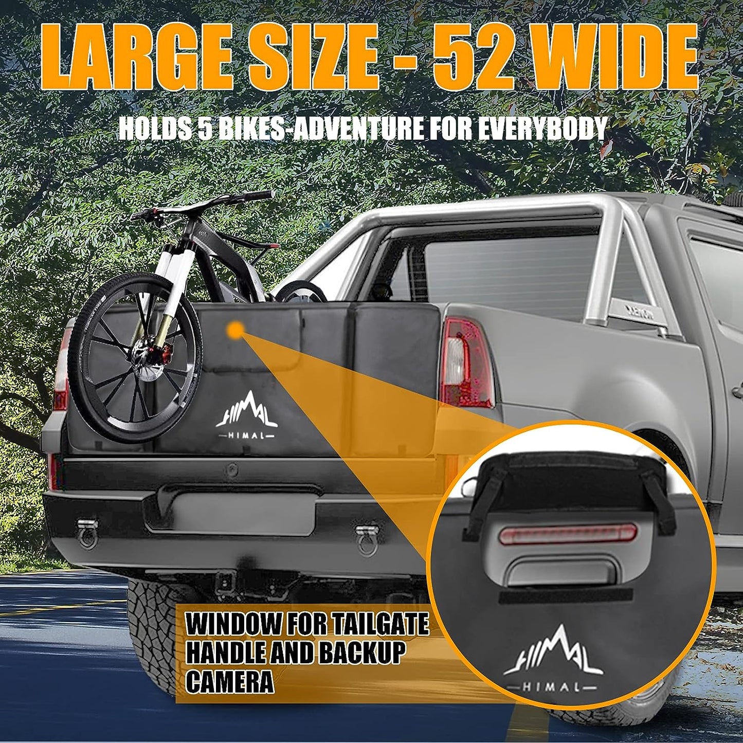 Outdoors Tailgate Pad for Mountain Bike, Tailgate Protection Pad with Tool