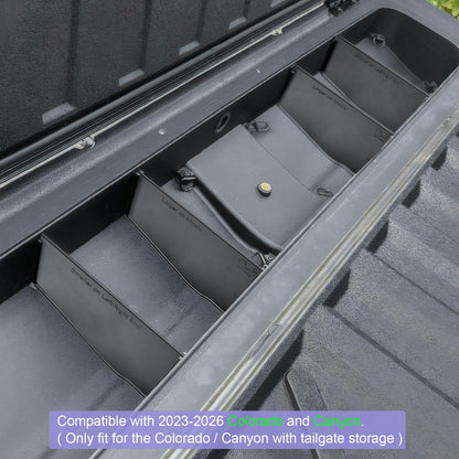4PCS Tailgate Storage Dividers For 2023-2026 Chevy Colorado/GMC Canyon