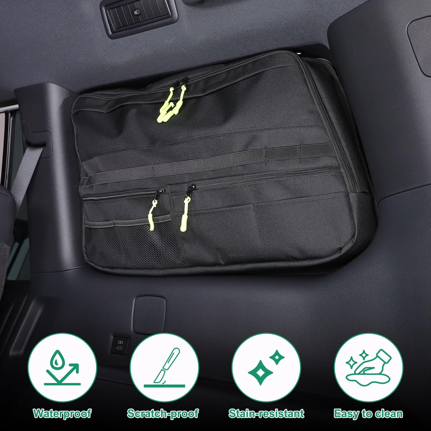 Rear Side Window Storage Bag Compatible with Toyota Land Cruiser Prado250 J250 LC250 2024 - 2026