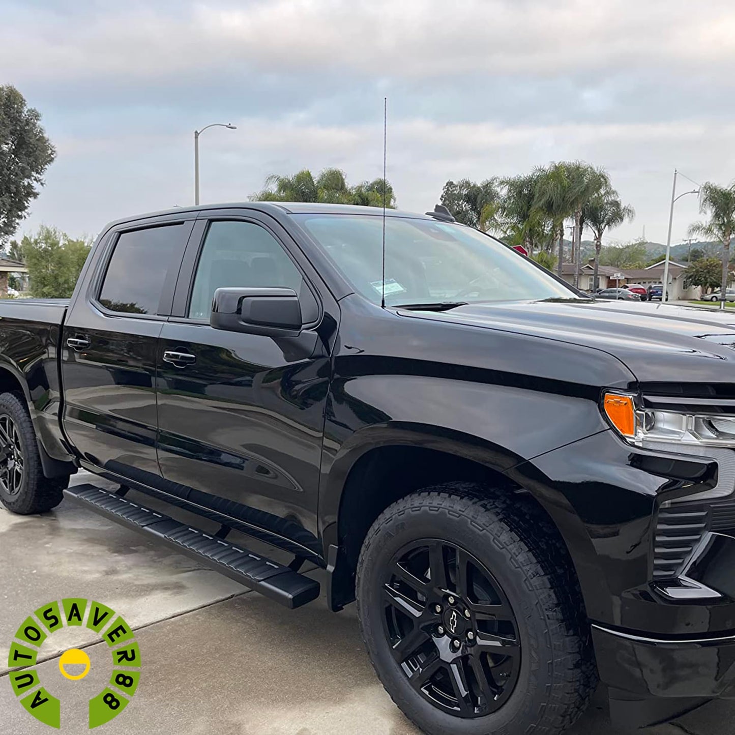 6 inches Running Boards Compatible with 2007-2018 Chevy Silverado/GMC Sierra 1500, 2007-2019 2500HD 3500HD Extended/Double Cab (Incl. 2019 1500 LD/Limited)