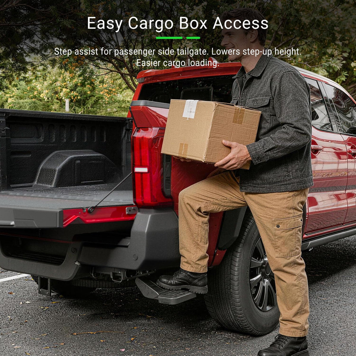 Folding Truck Rear Bumper Step for 2024-2026 Toyota Tacoma