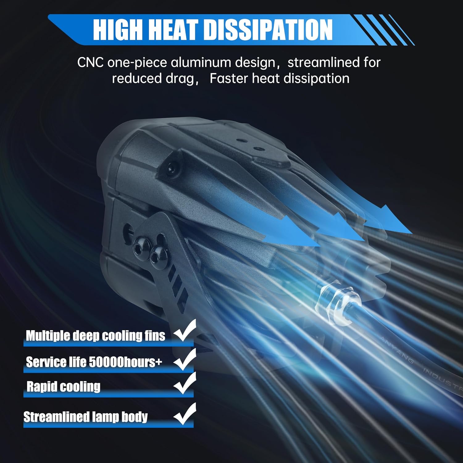 Aluminum High Low Beam Switchable A-Pillar Spotlight Trucks Fits For Jeep Ford etc ATV Motorcycle