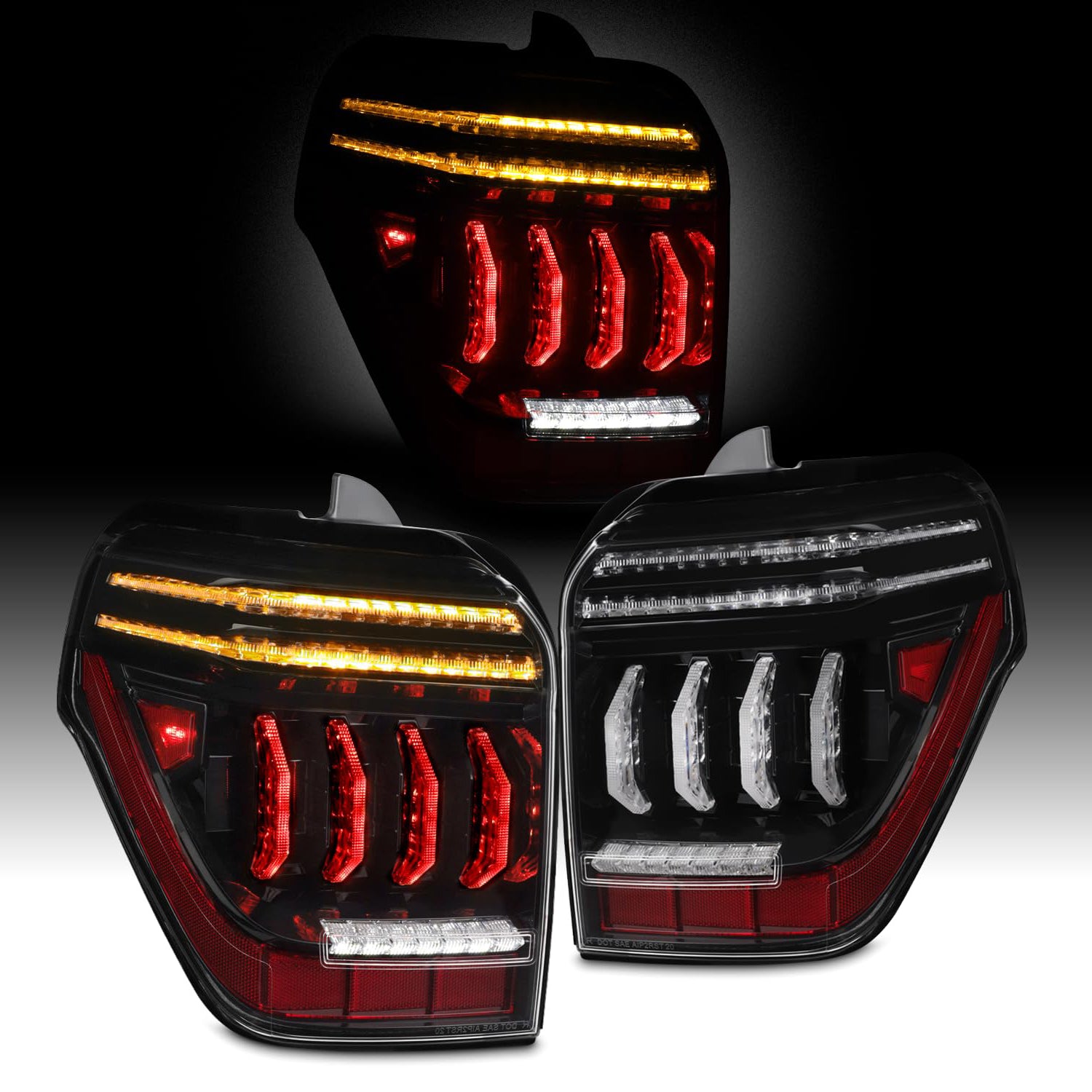 LED Tube DRL Brake Sequential Turn Signal Fits 2010-2022 Toyota 4Runner